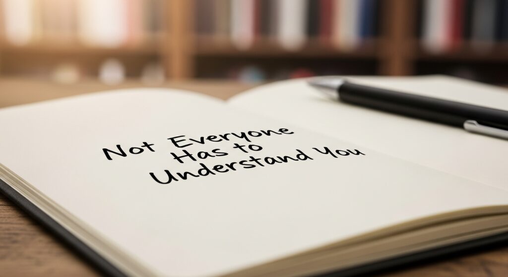 Not Everyone Has to Understand You