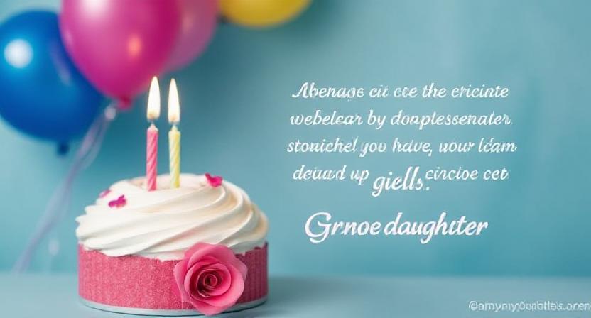 happy birthday granddaughter