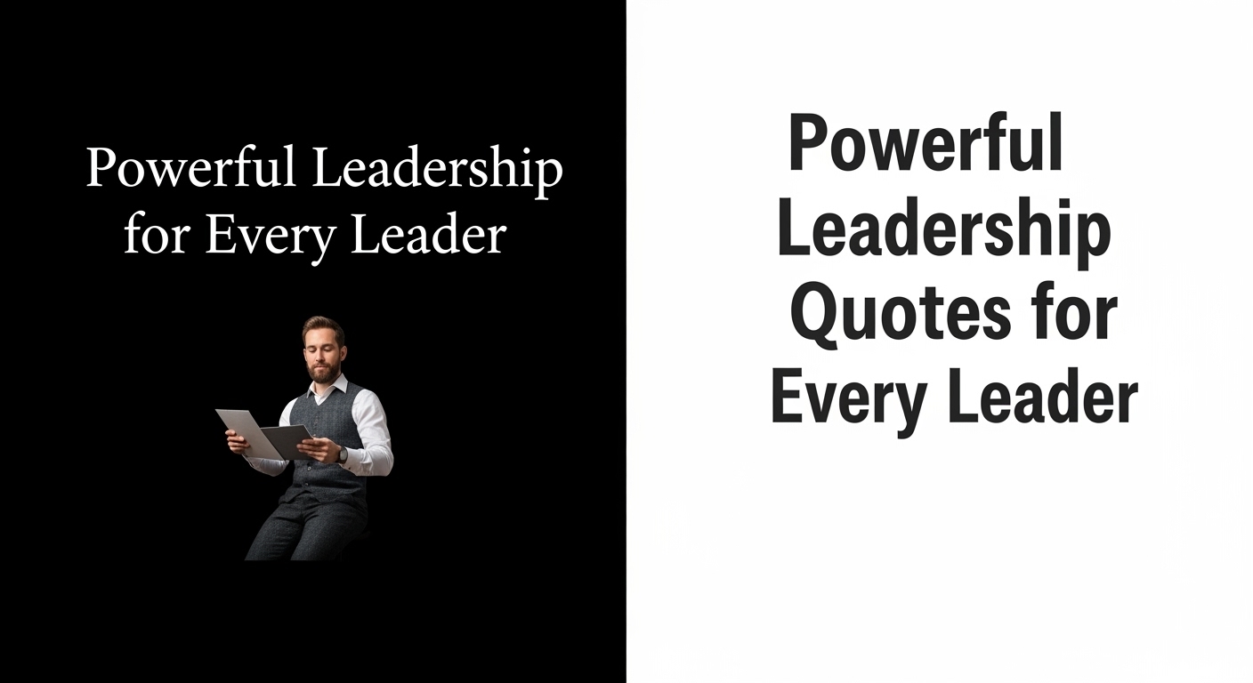 Powerful Leadership Quotes for Every Leader