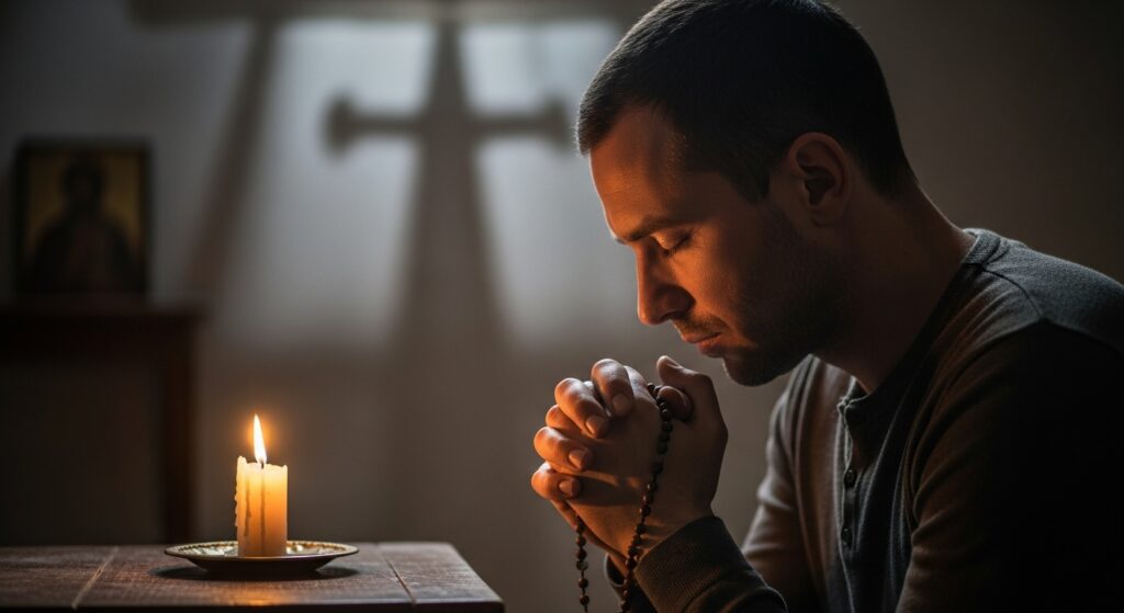 Short birthday prayer with candlelight”
