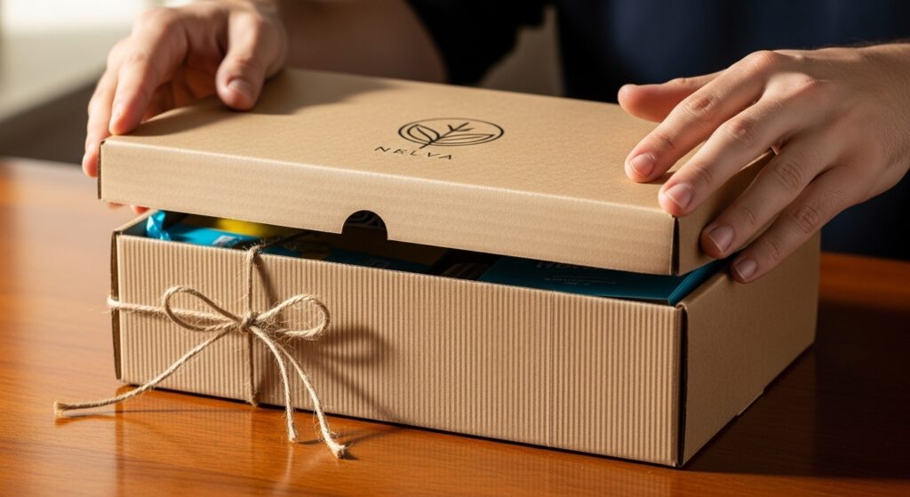 Subscription gift box for her as a birthday gift.